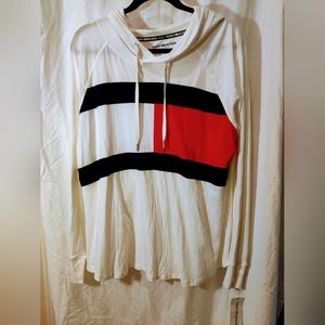 Tommy Hilfiger long sleeve hooded women's shirt. NWT size XL